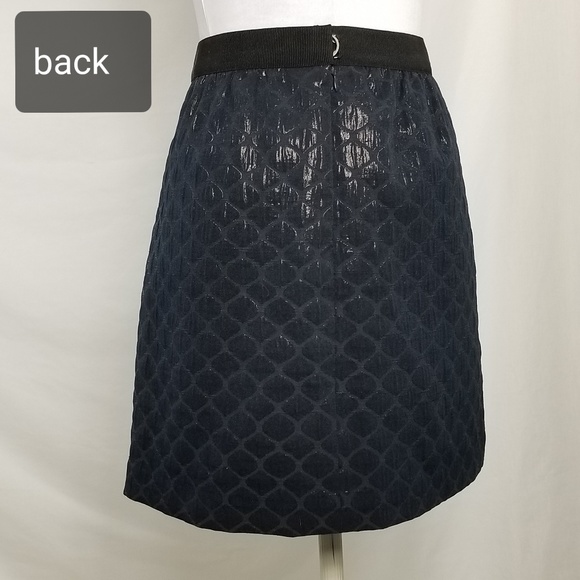 LOFT Faux Snakeskin w Pocket skirt large 12 - Picture 2 of 7